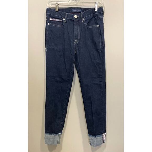 Tommy Hilfiger Women's Tribeca TH Flex Raw-Cuff Skinny Jeans Sz 4 - Picture 2 of 9